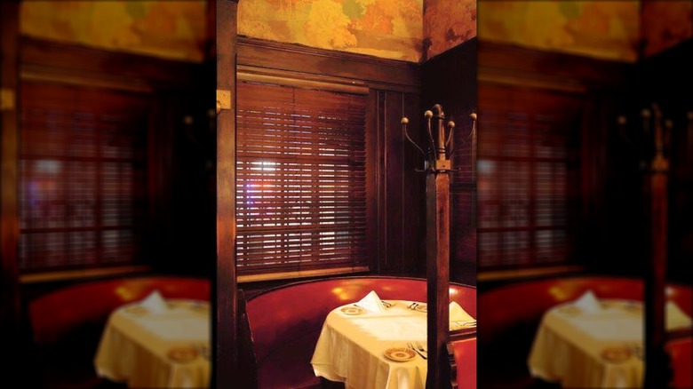 The Charlie Chaplin booth at Musso & Frank Grill