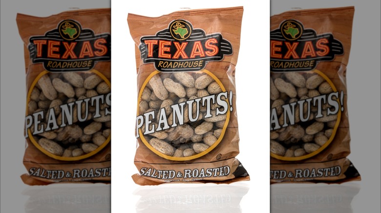 A package of Texas Roadhouse peanuts