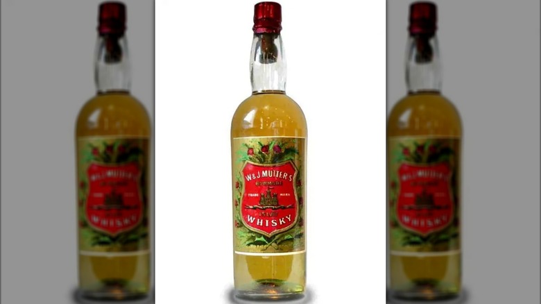 Bottle of the Bowmore 1850 on a white background