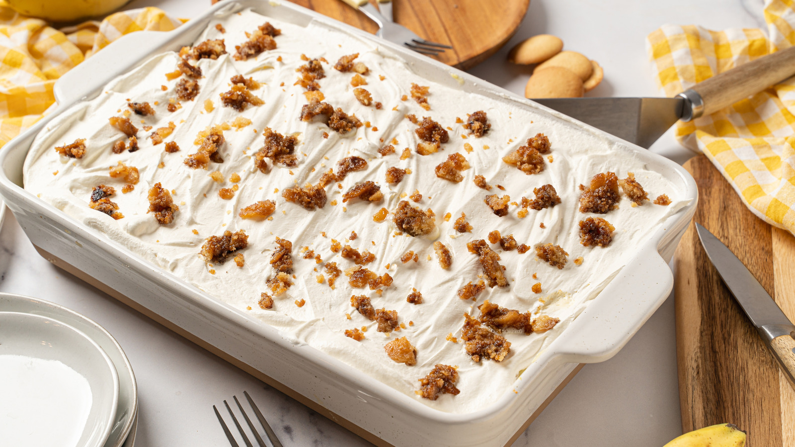 Yellow Cake Mix, Instant Pudding, Milk, And Cool Whip Come Together In This Classic Southern-Style Dessert
