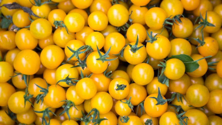 Yellow cherry tomatoes