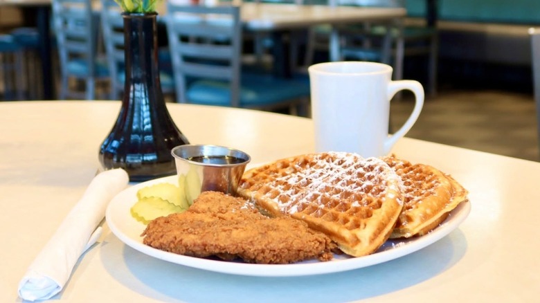 Truett's Grill chicken and waffles