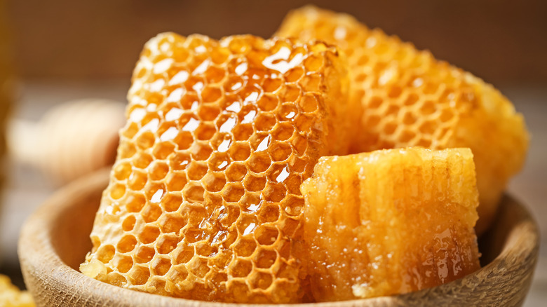 Honeycomb in a bowl