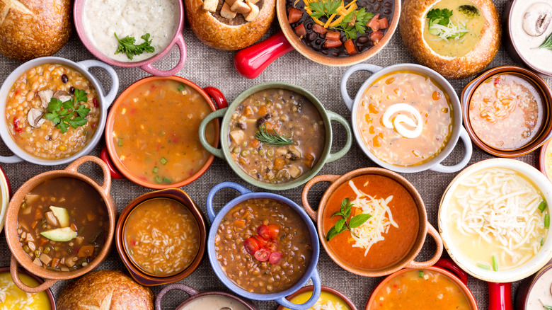 variety of soups