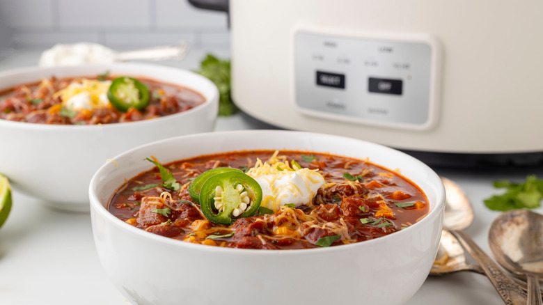 Your Slow Cooker Provides The Easy Way To Consistently Make Mouthwatering Chili