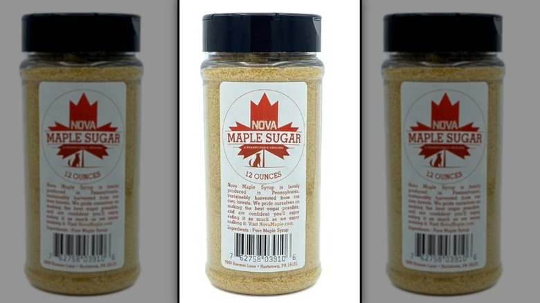 Container of maple sugar