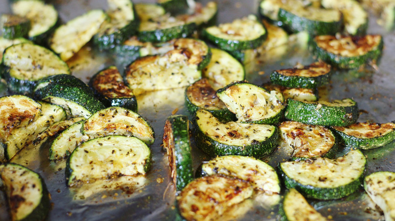 cooked zucchini with spices
