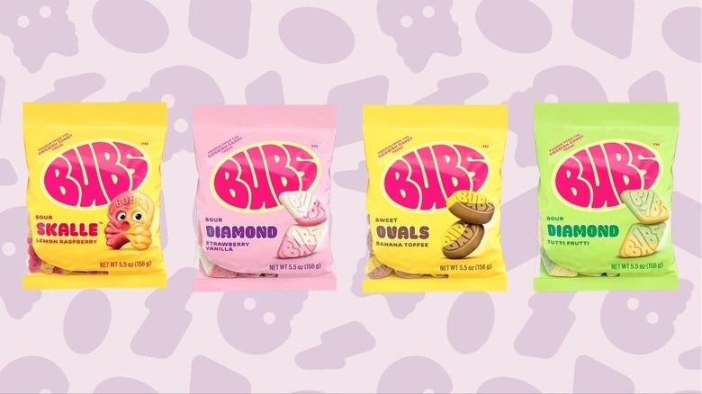 Four flavors of Bubs candy that will be launching in the United States