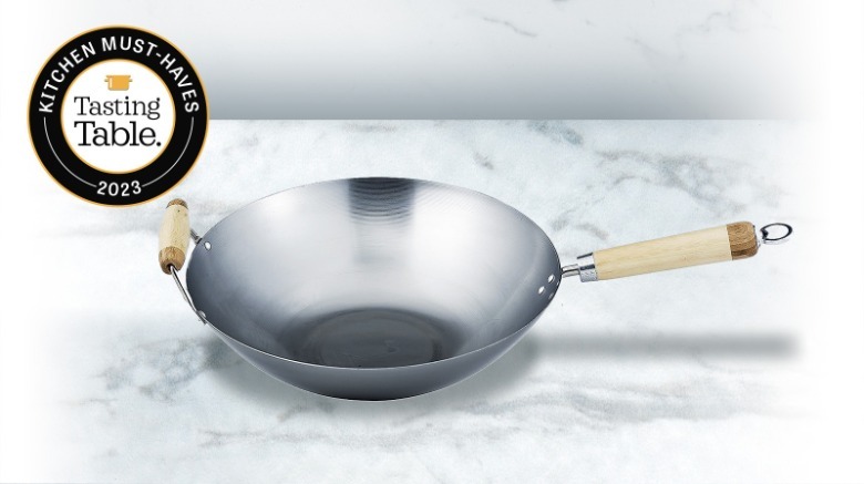 Helen's Asian Kitchen wok on counter