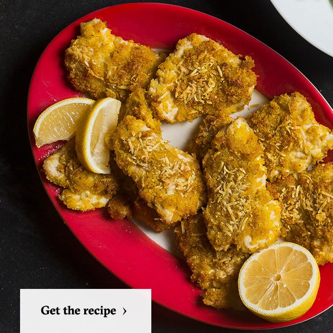 How To Make Lidia Bastianich's CheeseCrusted Chicken Tenders